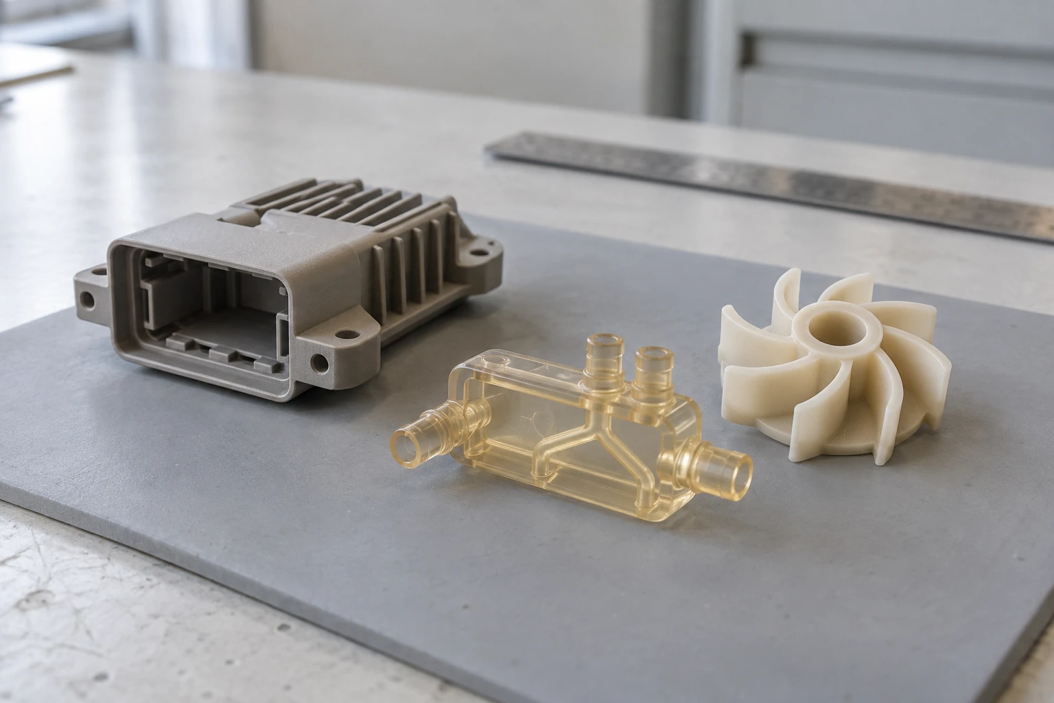 Prototipi in resina con dettagli e superfici per stampa 3D DLP